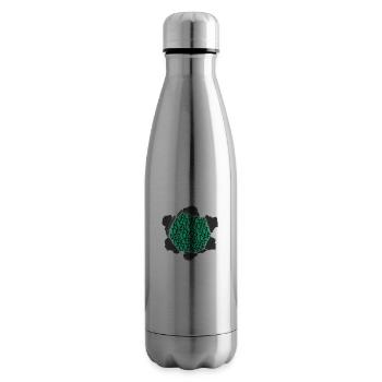Birthday Present Idea C Plus Plus Fun Bday - Insulated Water Bottle - silver - Right