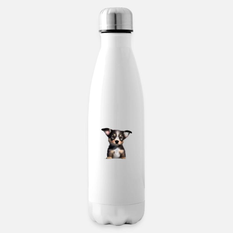 Australischer Schäferhund Hundehalter Hundewelpe - Isolierflasche - Weiß