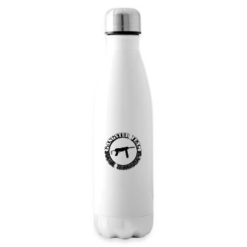 Gangster Team Gun 001 - Insulated Water Bottle - white - Right