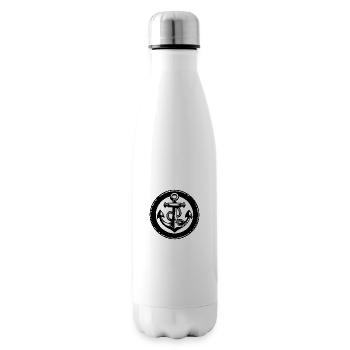 Anchor Boat Ship Nautical - Insulated Water Bottle - white - Right