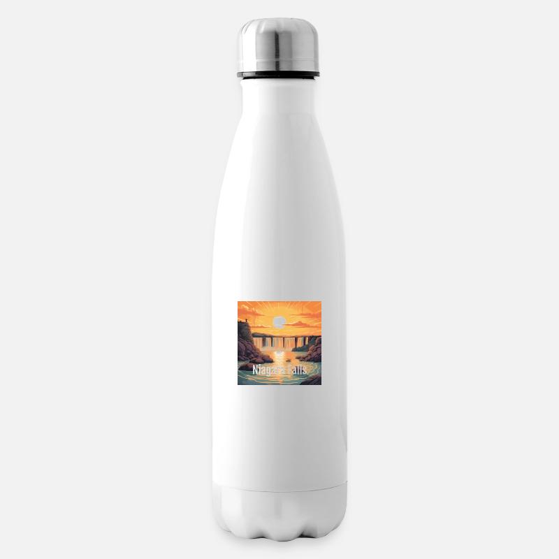 Niagara falls Sunset - Isolierflasche - Weiß