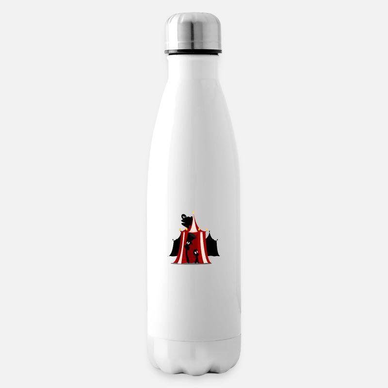 Zirkustintenflecken - Isolierflasche - Weiß