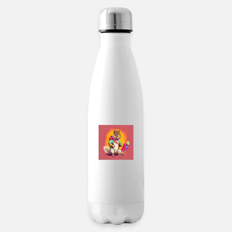 Pride LGBT Eichhörnchen - Isolierflasche - Weiß