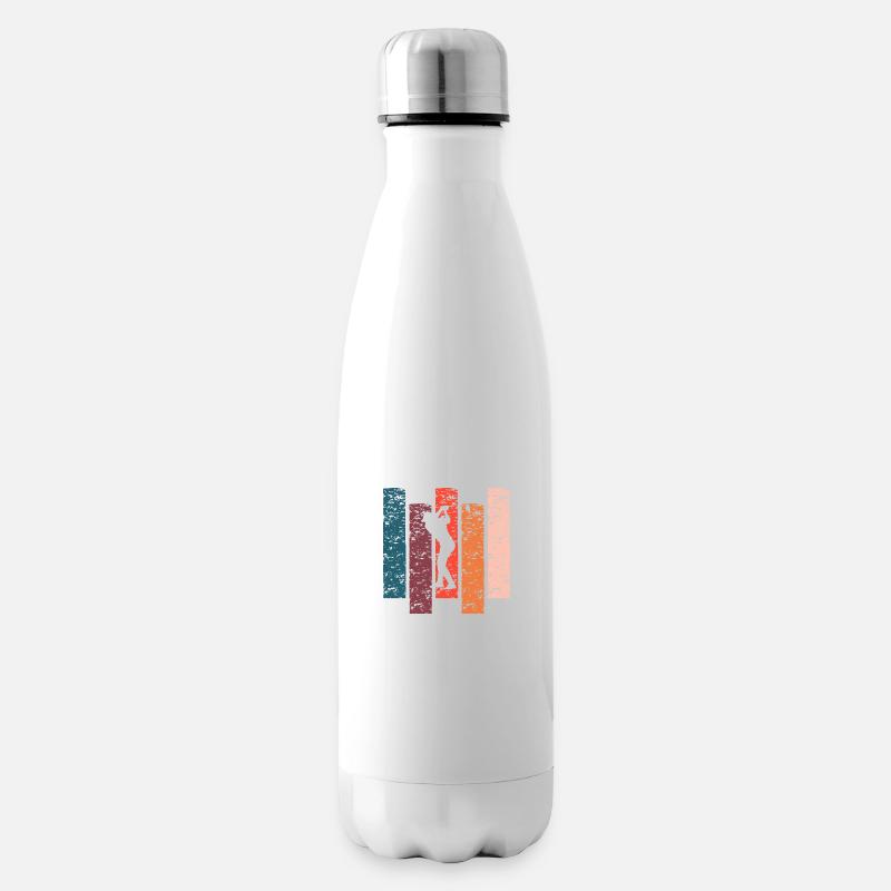 Golf-Geschenk Vintage - Isolierflasche - Weiß