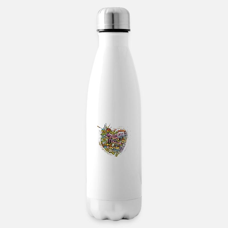 Graffiti-Stil Splash Hip-Hop-Farben Malerfarbe - Isolierflasche - Weiß
