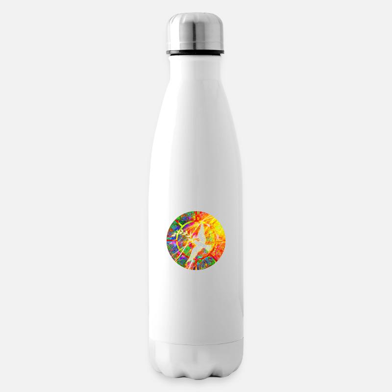 Friedenstaube - Isolierflasche - Weiß