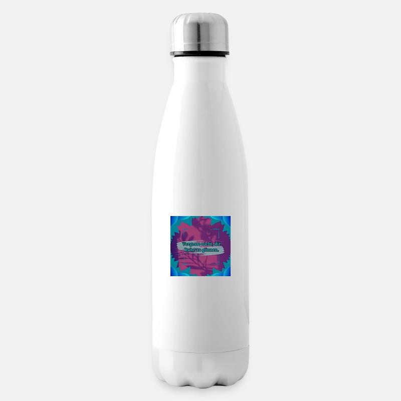 Ruhe Zitat - Isolierflasche - Weiß