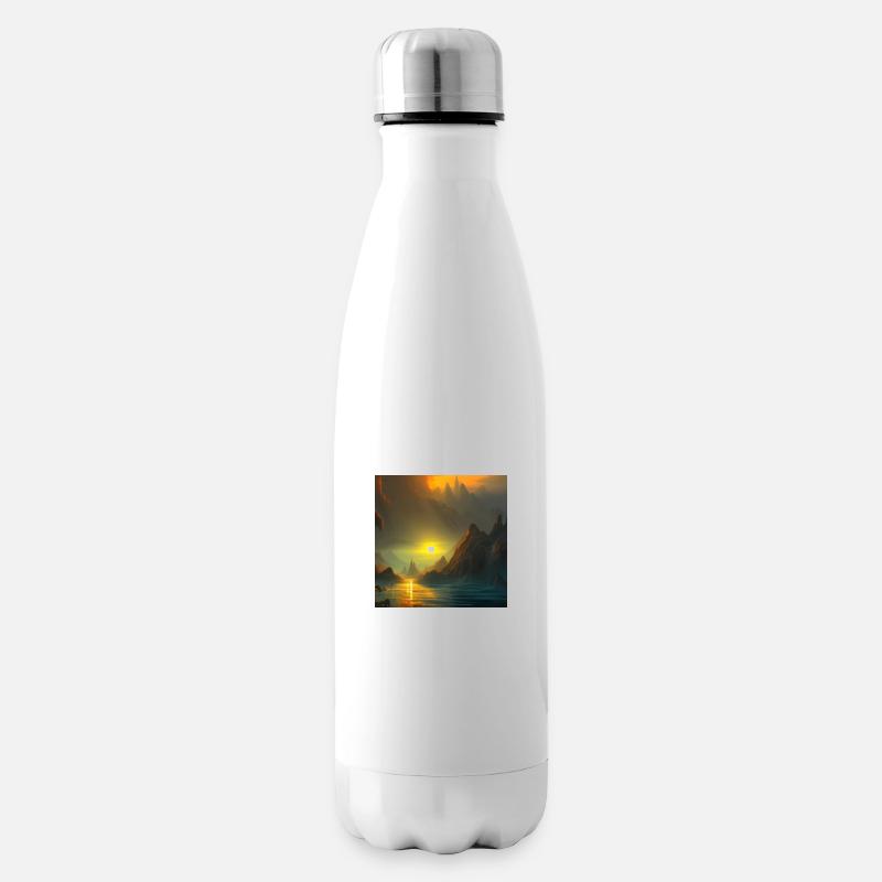 Sonnenuntergang - Isolierflasche - Weiß