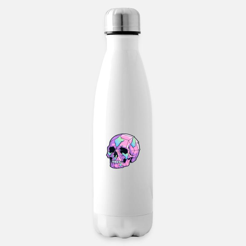 Geheimnisvoller Schädel - Isolierflasche - Weiß