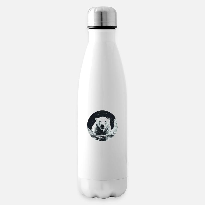 Eisbär - Isolierflasche - Weiß