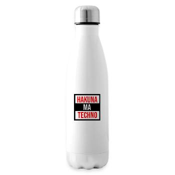 Hakuna Techno Zitat - Isolierflasche - Weiß - Rechts