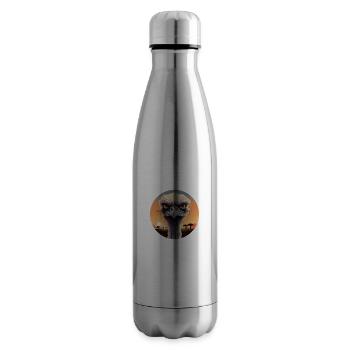 Autruche - Bouteille isotherme - argent clair - Droite