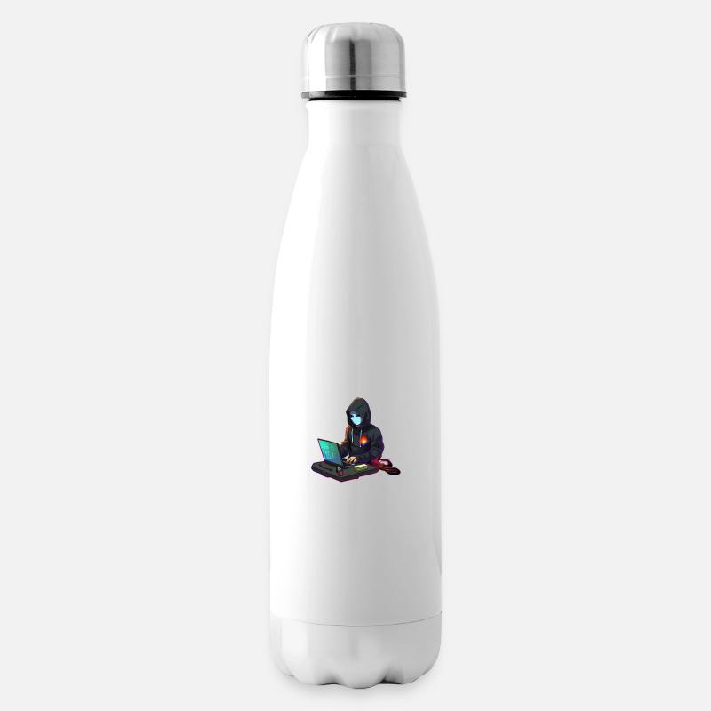 Concentrated Coder - Insulated Water Bottle - white