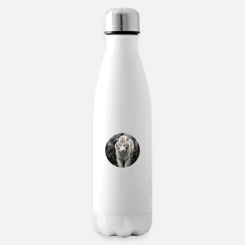 Weißer Tiger - Isolierflasche - Weiß