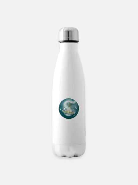 Handpan als Wok - Isolierflasche - Weiß