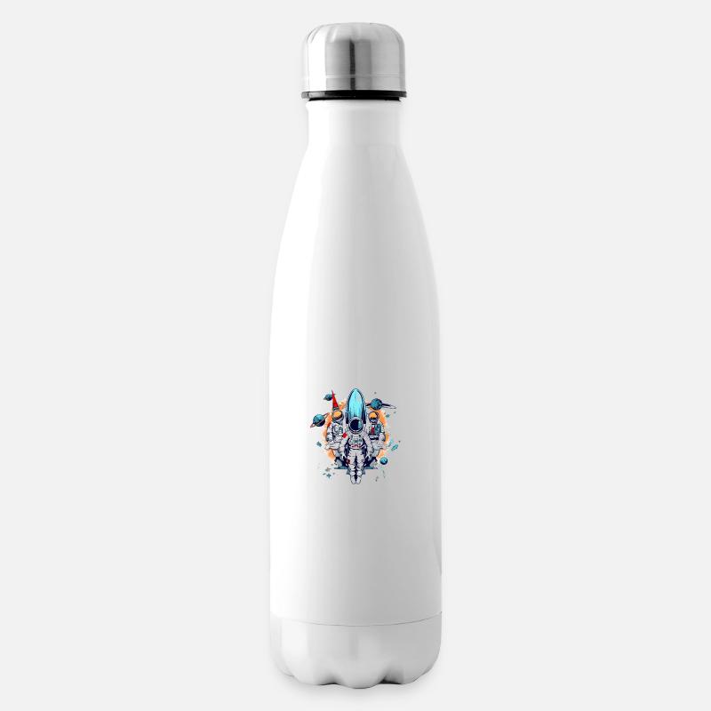 Astronauten - Isolierflasche - Weiß