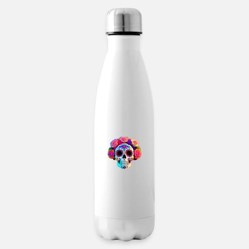 Dia de los Muertos - Bouteille isotherme - blanc