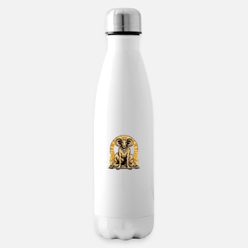 Rok der ägyptische Widder - Isolierflasche - Weiß