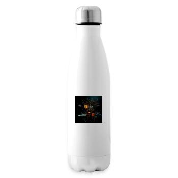 Créativité numérique : technologie moderne - Bouteille isotherme - blanc - Droite