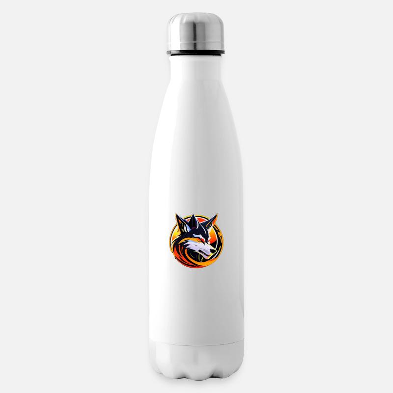 Wolf - Isolierflasche - Weiß