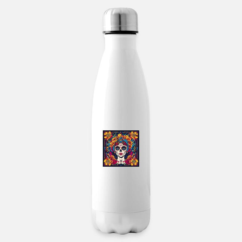 La Catrina - Isolierflasche - Weiß