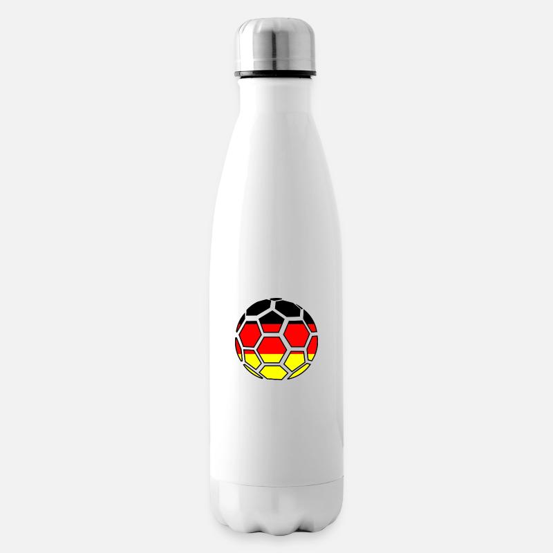 Fußball Deutschland - Isolierflasche - Weiß