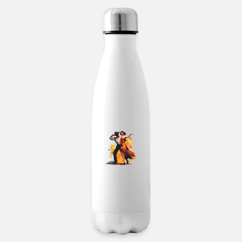 Mambo Tänzer zeigen Leidenschaft - Isolierflasche - Weiß
