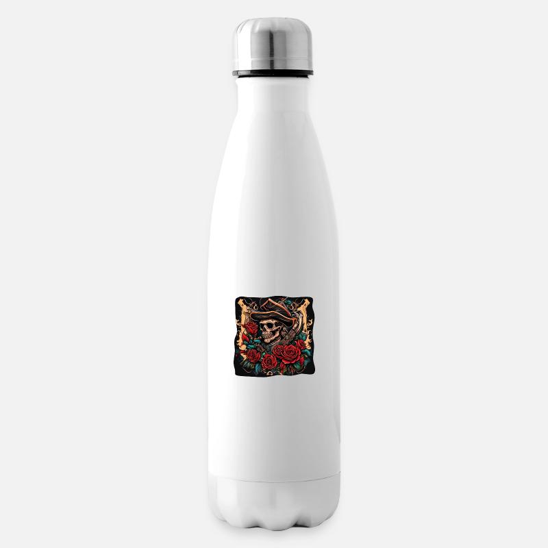 Squelette - Bouteille isotherme - blanc