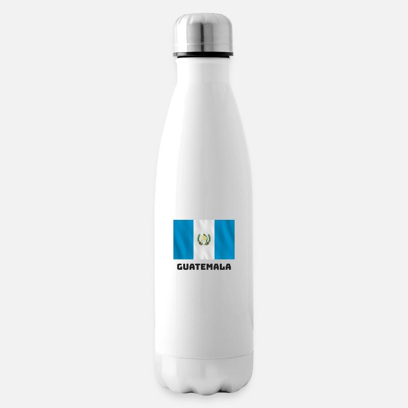 Guatemala Flagge - Isolierflasche - Weiß
