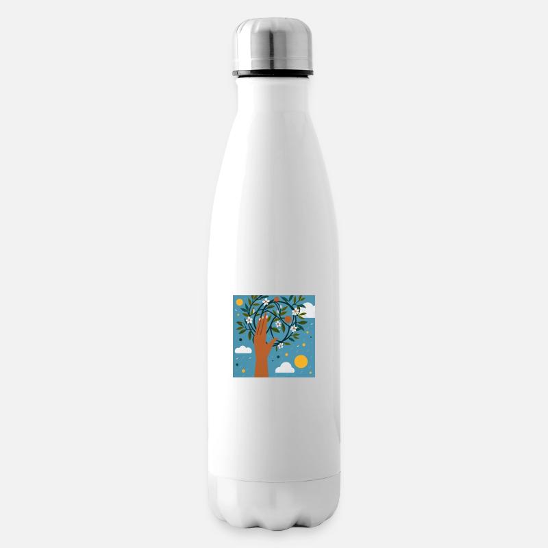 Nachhaltige Welt - Isolierflasche - Weiß