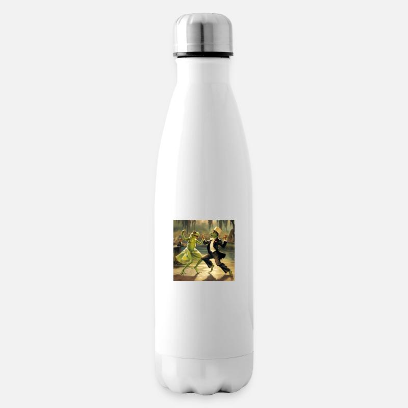 Frogs dancing - Insulated Water Bottle - white