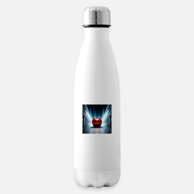 Apfel in der City - Isolierflasche - Weiß