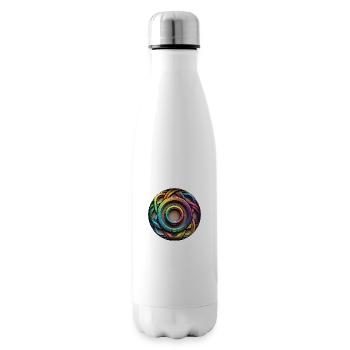 Rainbow Colors Elements Nodes - Insulated Water Bottle - white - Right