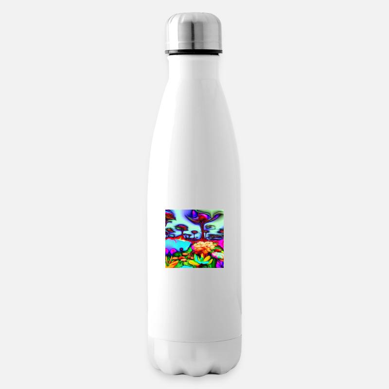 A psychedelic Garden - Isolierflasche - Weiß