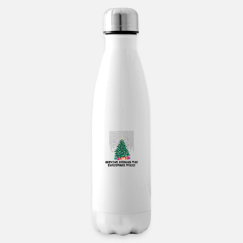 Hacking Around The Christmas Tree - Isolierflasche - Weiß