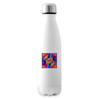 Abstract - Insulated Water Bottle - white - Right