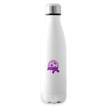 Football Mom : Fière et bruyante ! - Bouteille isotherme - blanc - Droite