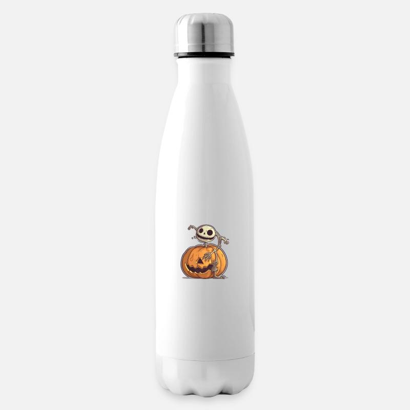 kürbis 4 - Isolierflasche - Weiß