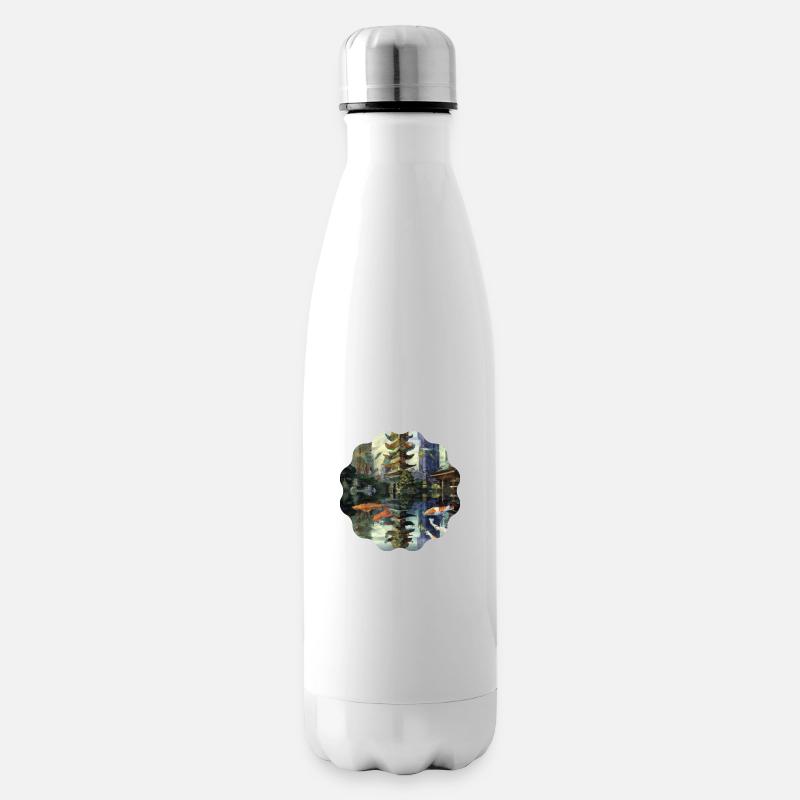 Landschaft - Isolierflasche - Weiß