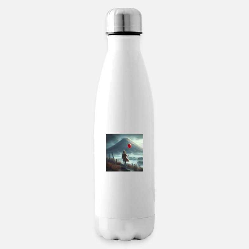 En face du volcan - Bouteille isotherme - blanc