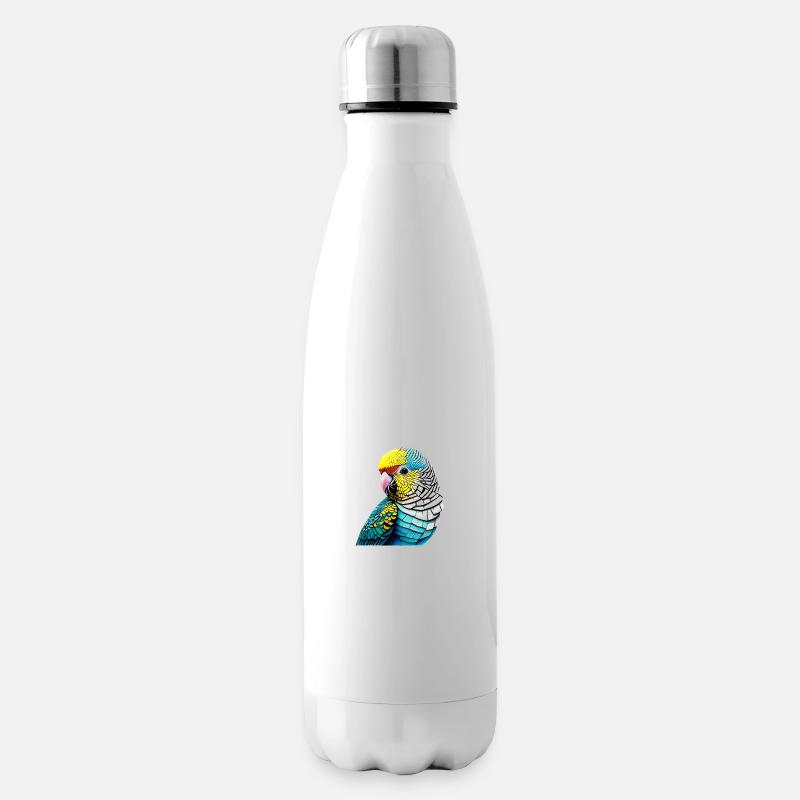 Perruche Oiseau Calopsitte Propriétaire d’oiseau - Bouteille isotherme - blanc