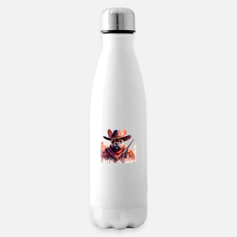 Bully West - Insulated Water Bottle - white
