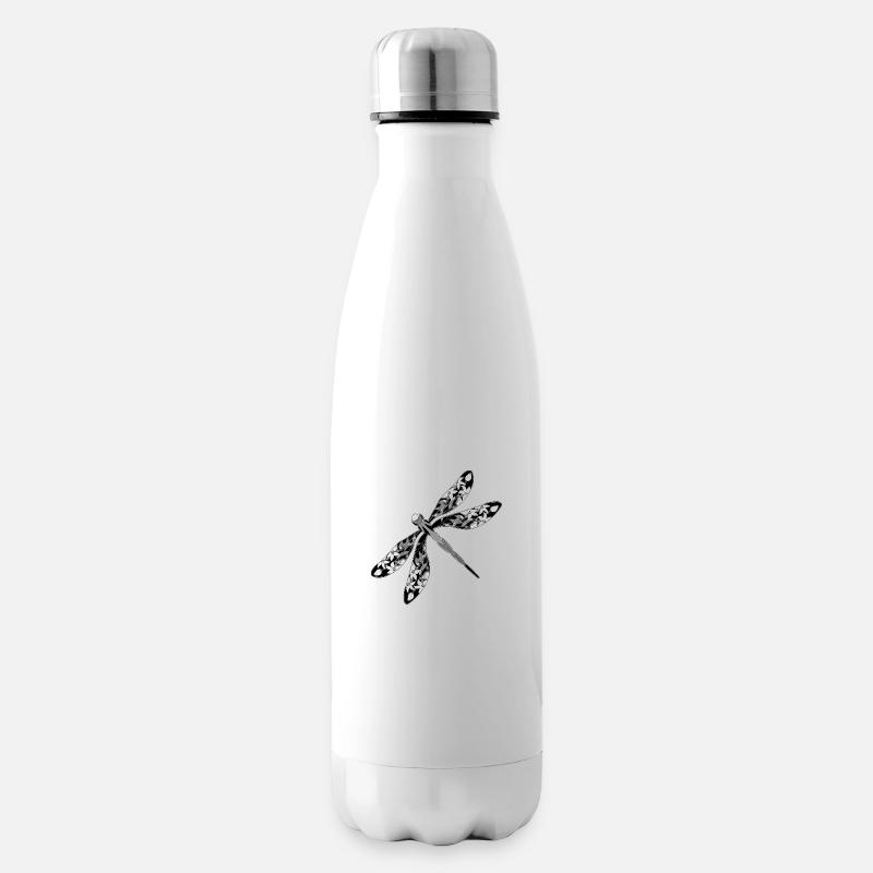 Libellule - Bouteille isotherme - blanc