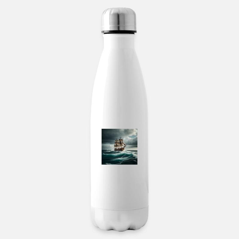 Piratenschiff - Isolierflasche - Weiß
