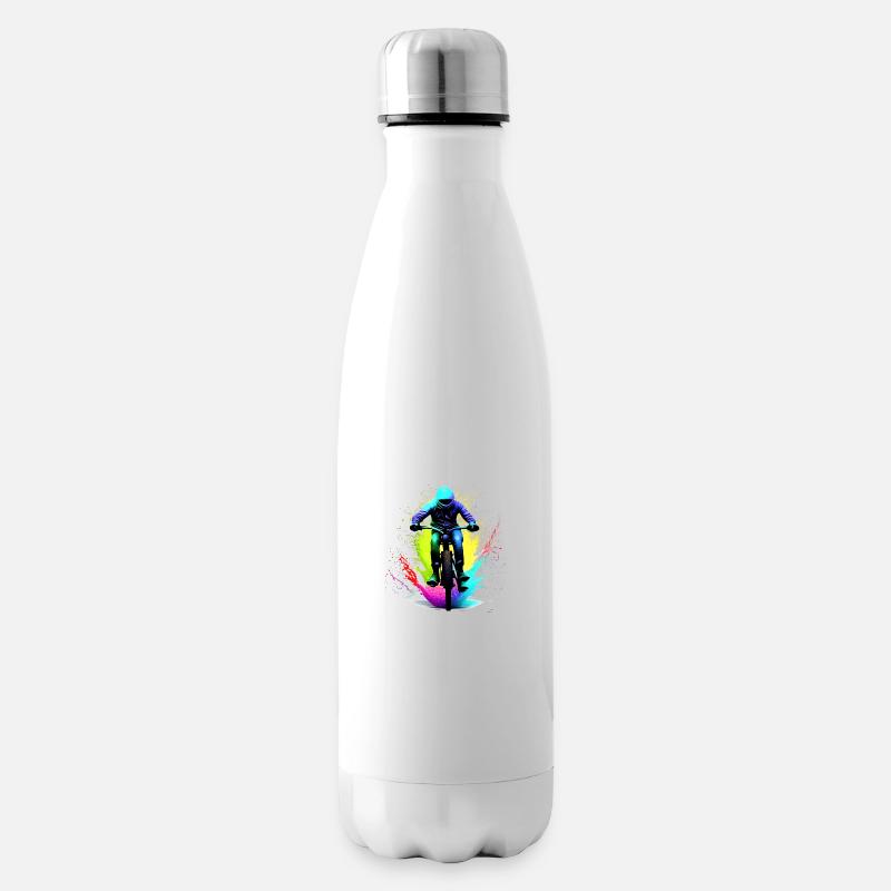 Cyclisme Cycliste Cycliste Cyclisme Cyclisme - Bouteille isotherme - blanc