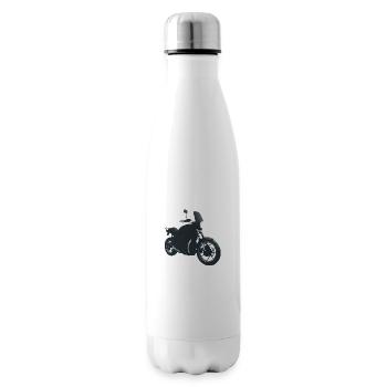 Motorrad Motorcross Motorradfan Motorradfahrer - Isolierflasche - Weiß - Rechts