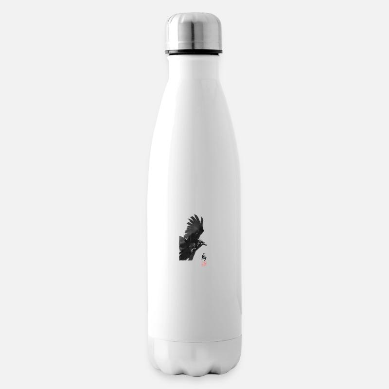 crow square - Bouteille isotherme - blanc