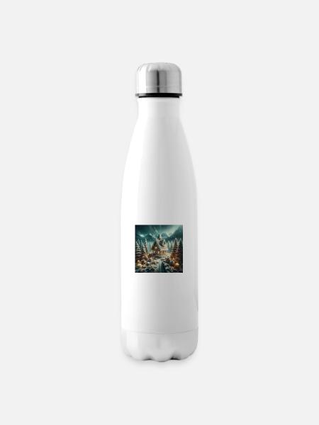 Weihnachtliche Leckereien - Weihnachtsgeschenkidee - Isolierflasche - Weiß