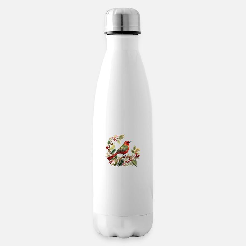L’ de Noël brodé de grand-mère - Bouteille isotherme - blanc