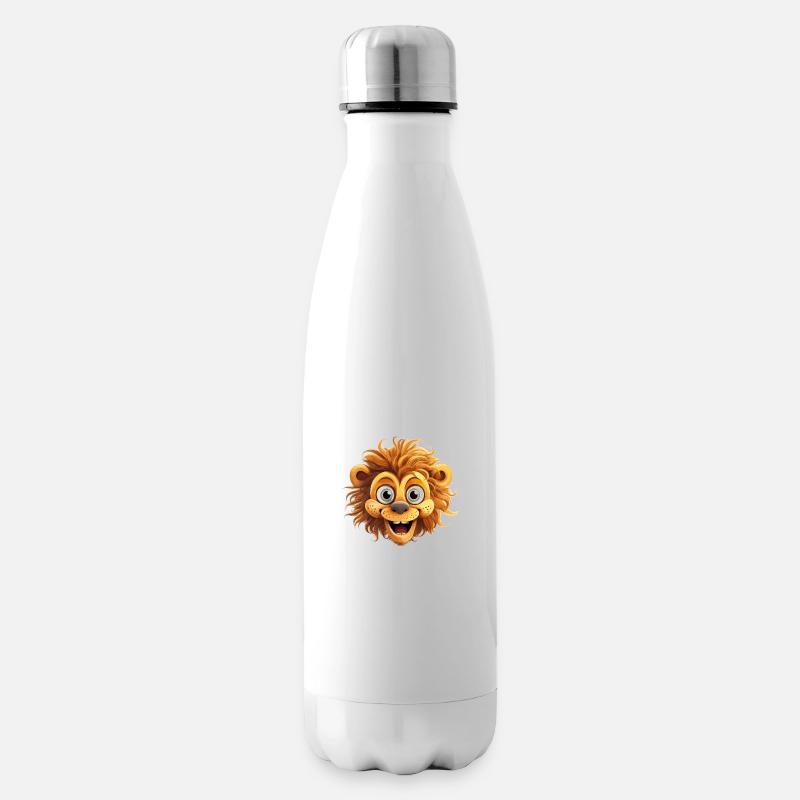 Löwe - Isolierflasche - Weiß